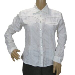 Roughrider Western Long Sleeve with Eyelet Design